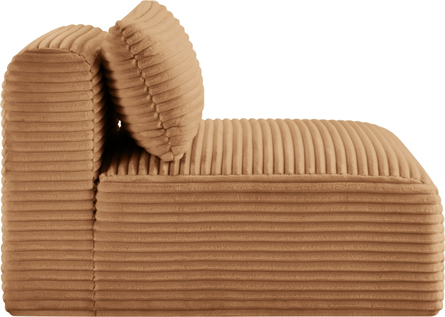 Shaggy Corduroy Performance Fabric Upholstered Accent Chair