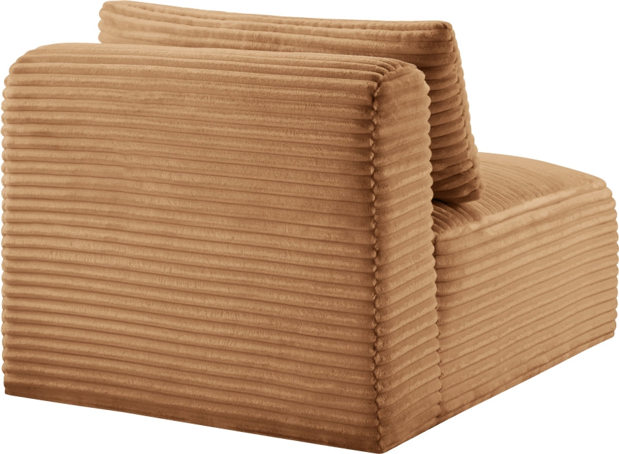 Shaggy Corduroy Performance Fabric Upholstered Accent Chair