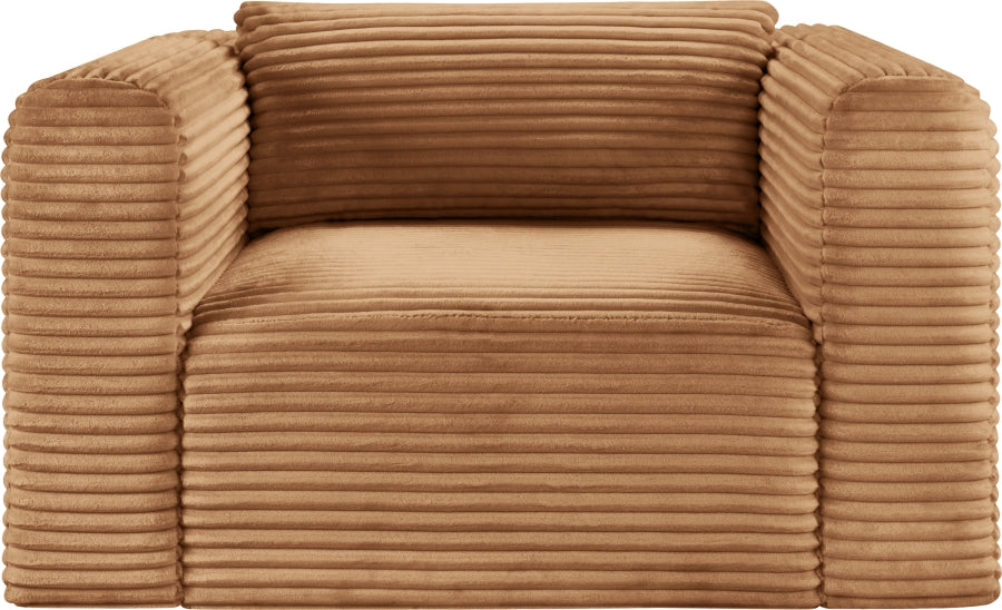 Shaggy Corduroy Performance Fabric Upholstered Accent Chair