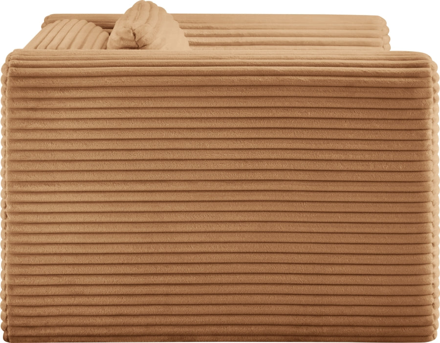 Shaggy Corduroy Performance Fabric Upholstered Accent Chair