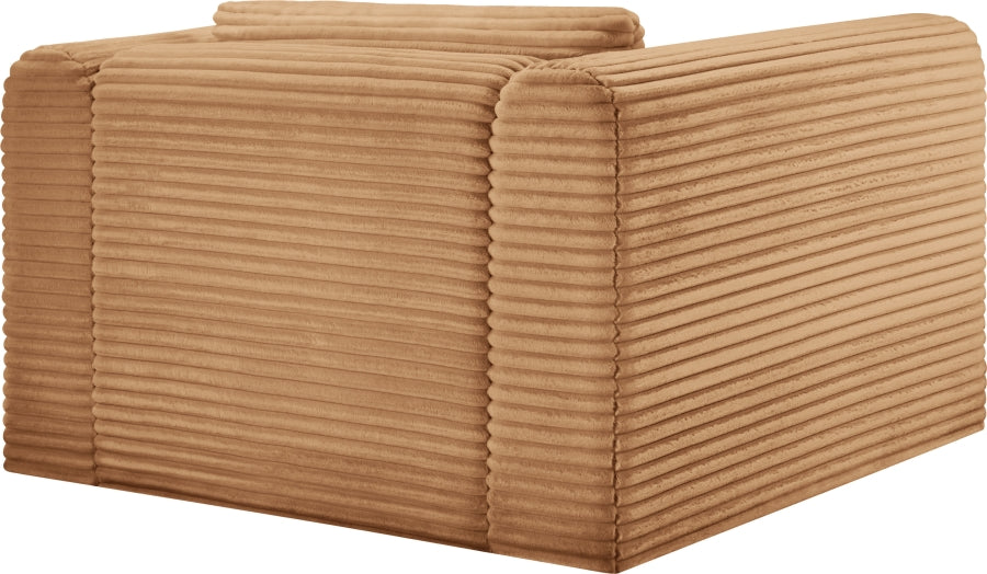 Shaggy Corduroy Performance Fabric Upholstered Accent Chair