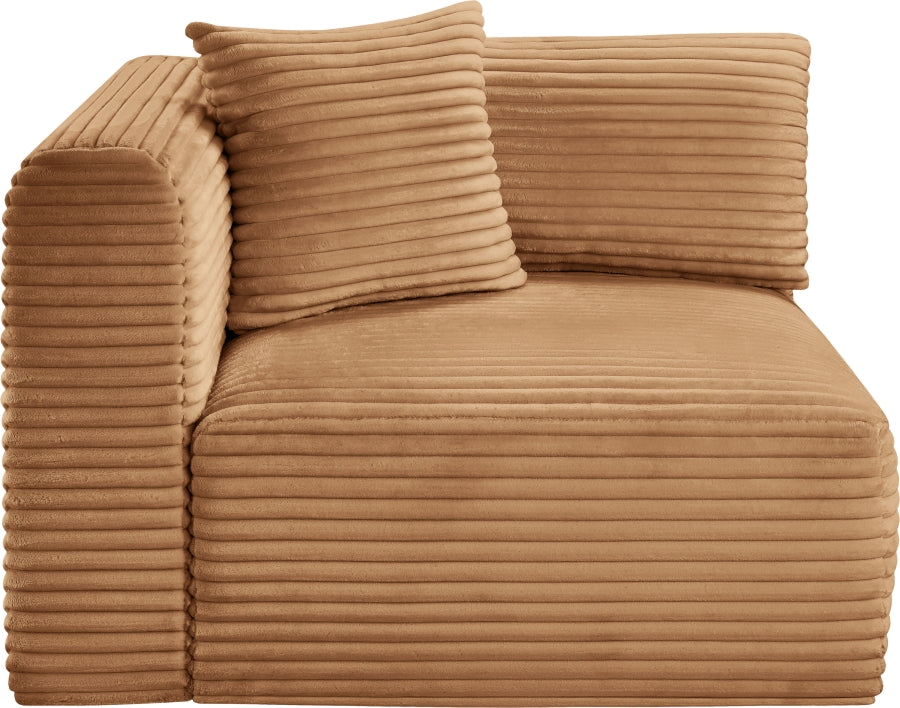 Shaggy Corduroy Performance Fabric Upholstered Accent Chair