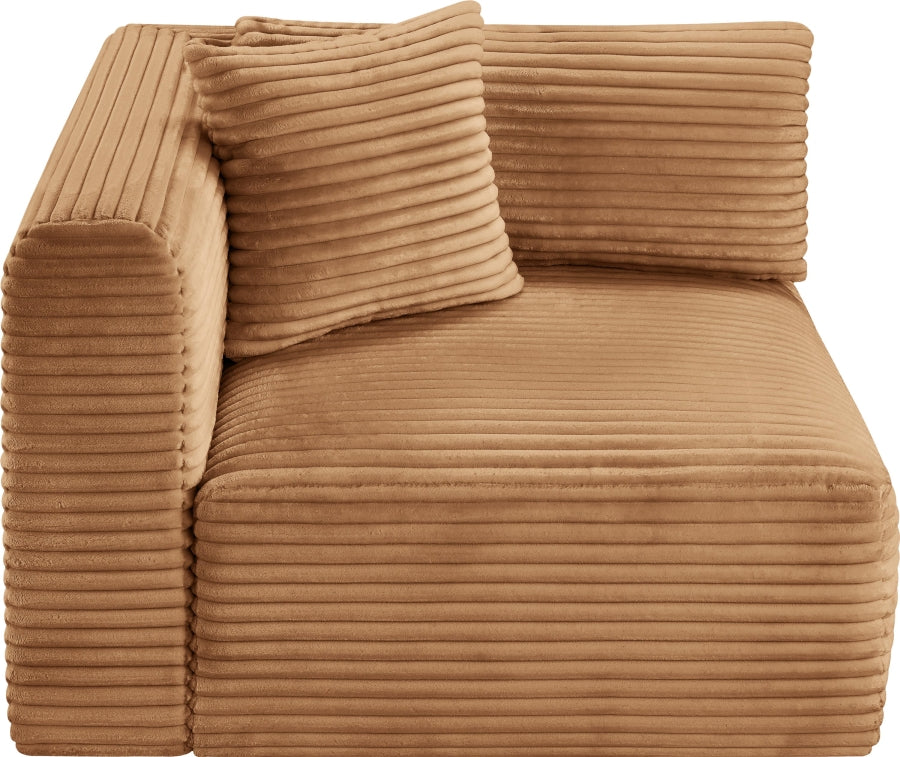 Shaggy Corduroy Performance Fabric Upholstered Accent Chair