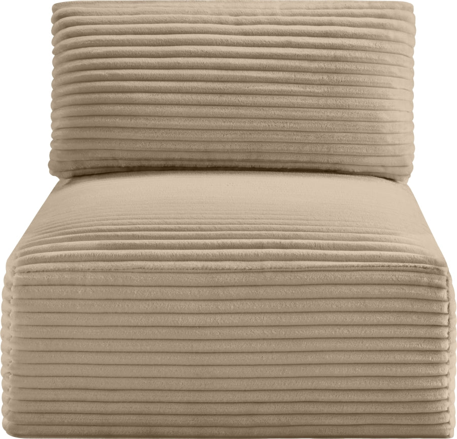 Shaggy Corduroy Performance Fabric Upholstered Accent Chair