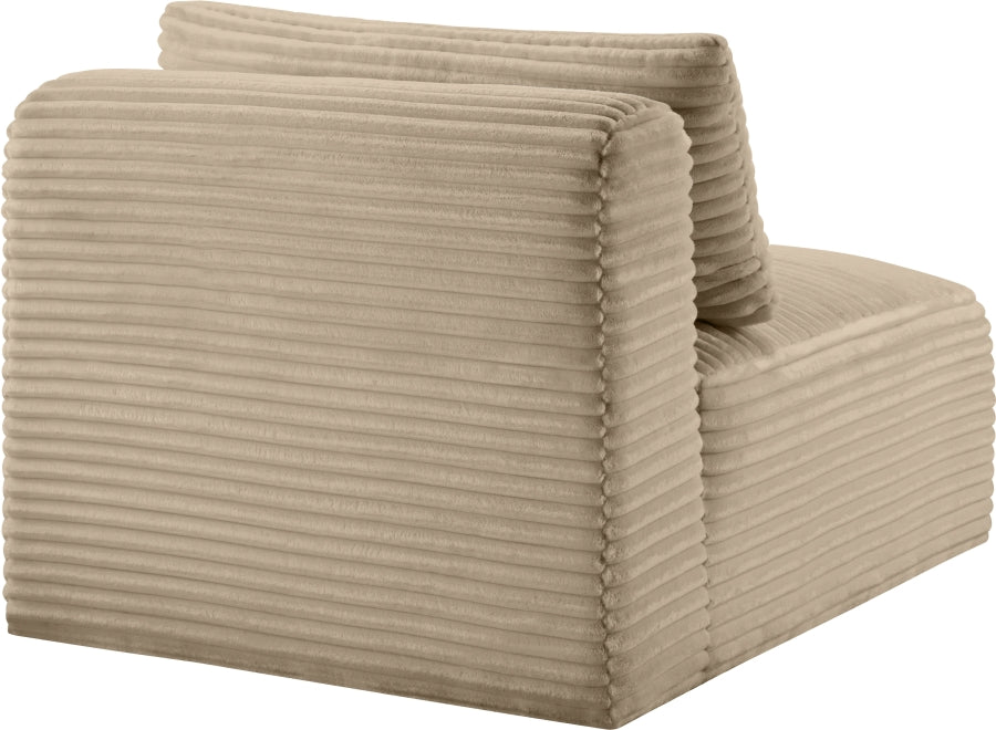 Shaggy Corduroy Performance Fabric Upholstered Accent Chair