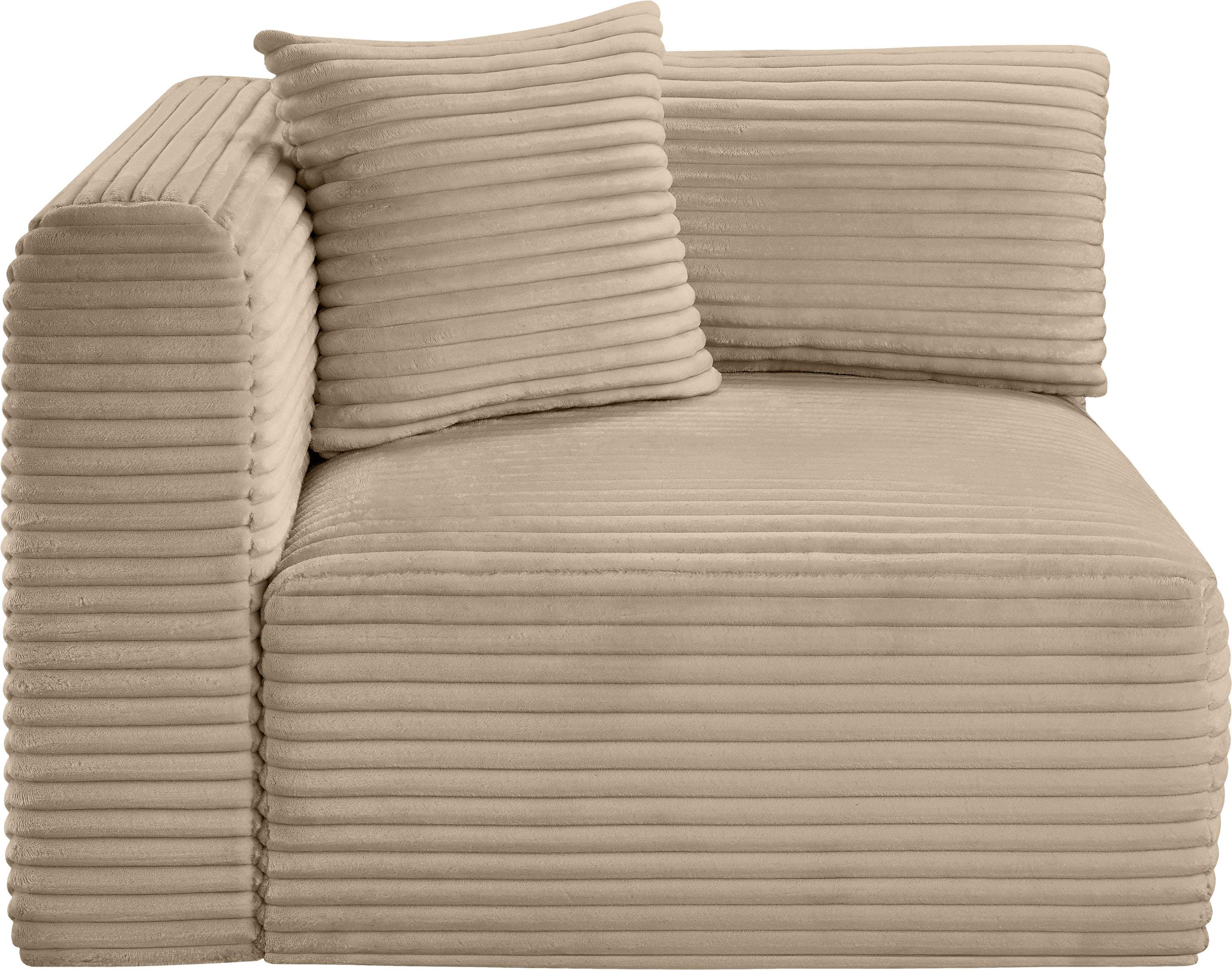 Shaggy Corduroy Performance Fabric Upholstered Accent Chair