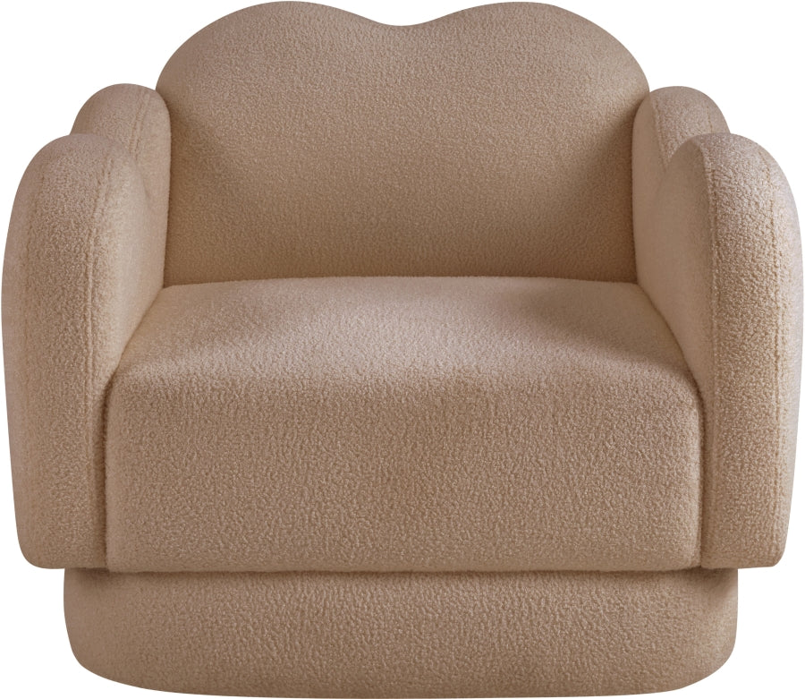 Fauteuil d'appoint rembourré en chenille Vivi