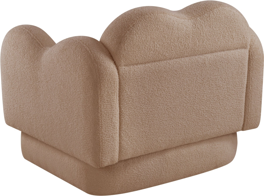 Fauteuil d'appoint rembourré en chenille Vivi