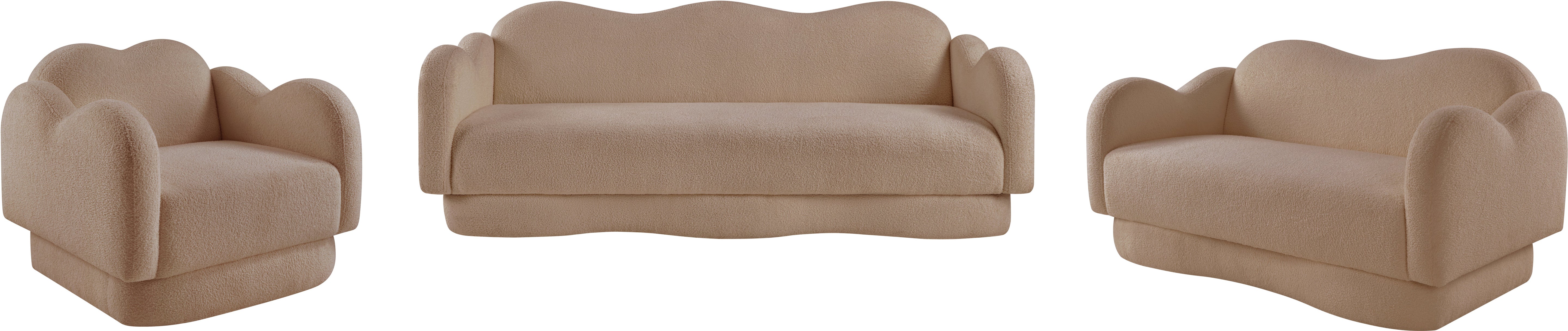 Fauteuil d'appoint rembourré en chenille Vivi