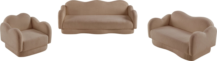 Fauteuil d'appoint rembourré en chenille Vivi