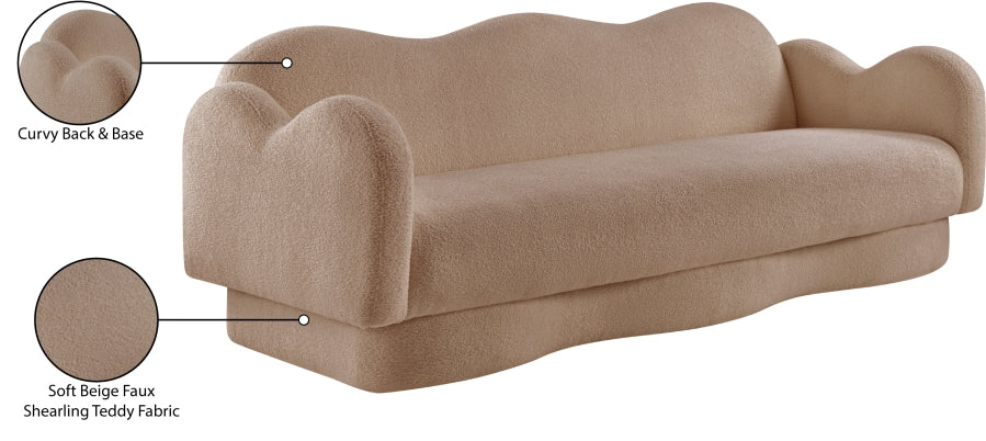Canapé rembourré en tissu Bloom Teddy