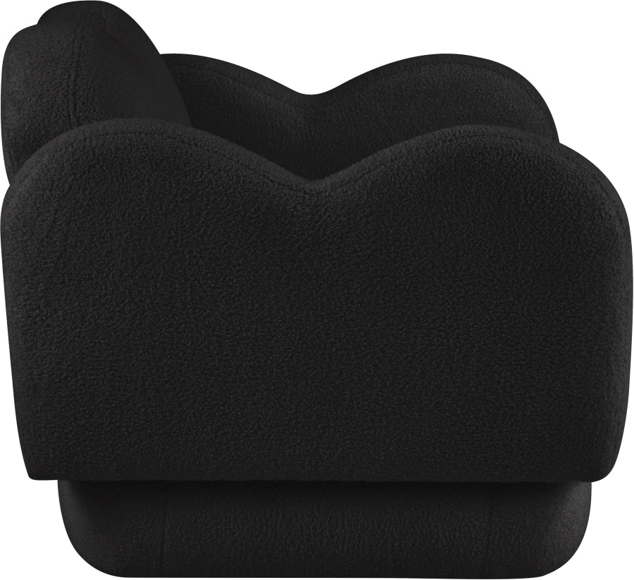 Fauteuil d'appoint rembourré en chenille Vivi