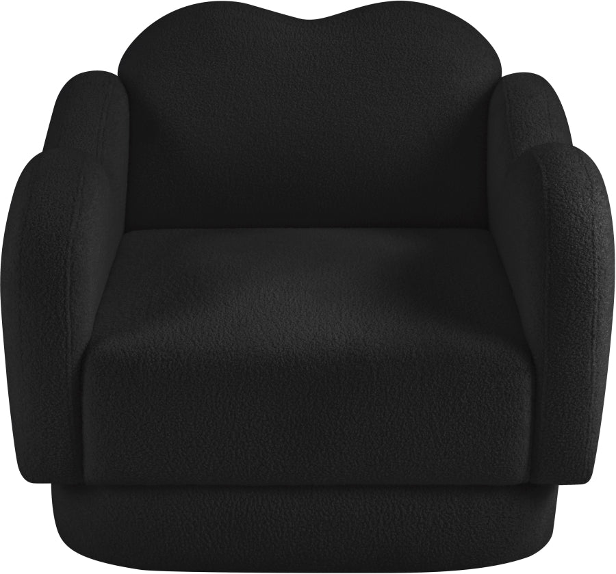 Fauteuil d'appoint rembourré en chenille Vivi