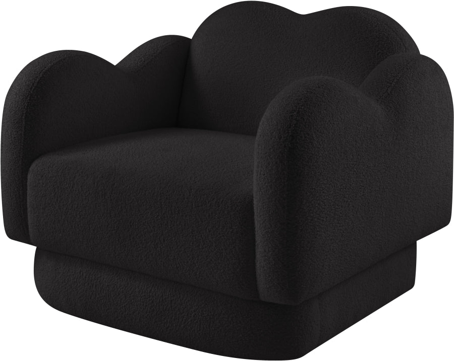 Fauteuil d'appoint rembourré en chenille Vivi