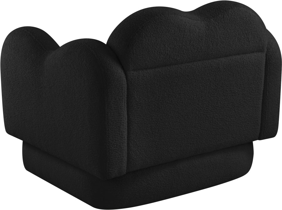 Fauteuil d'appoint rembourré en chenille Vivi