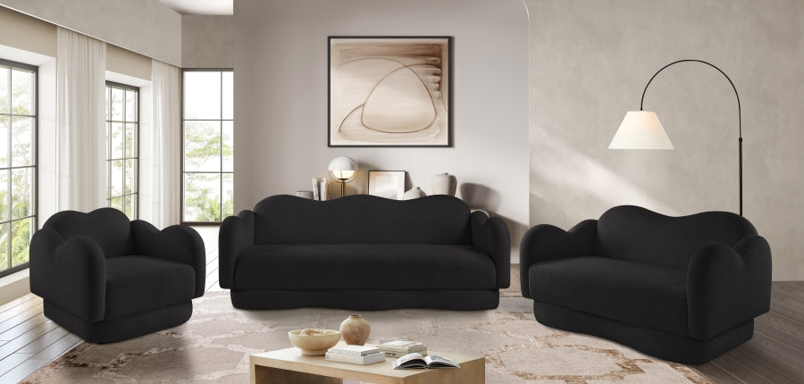 Fauteuil d'appoint rembourré en chenille Vivi