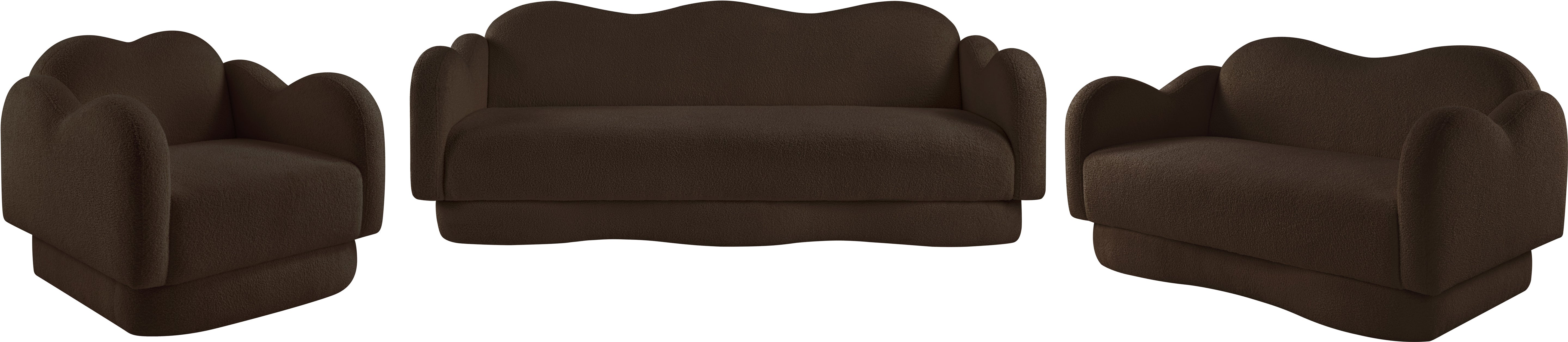 Fauteuil d'appoint rembourré en chenille Vivi