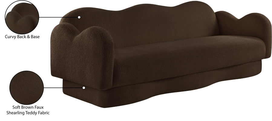 Canapé rembourré en tissu Bloom Teddy