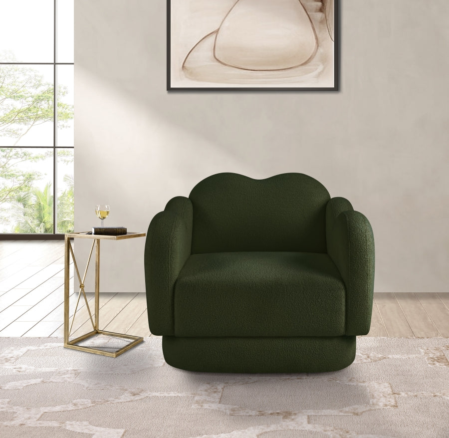 Fauteuil d'appoint rembourré en chenille Vivi