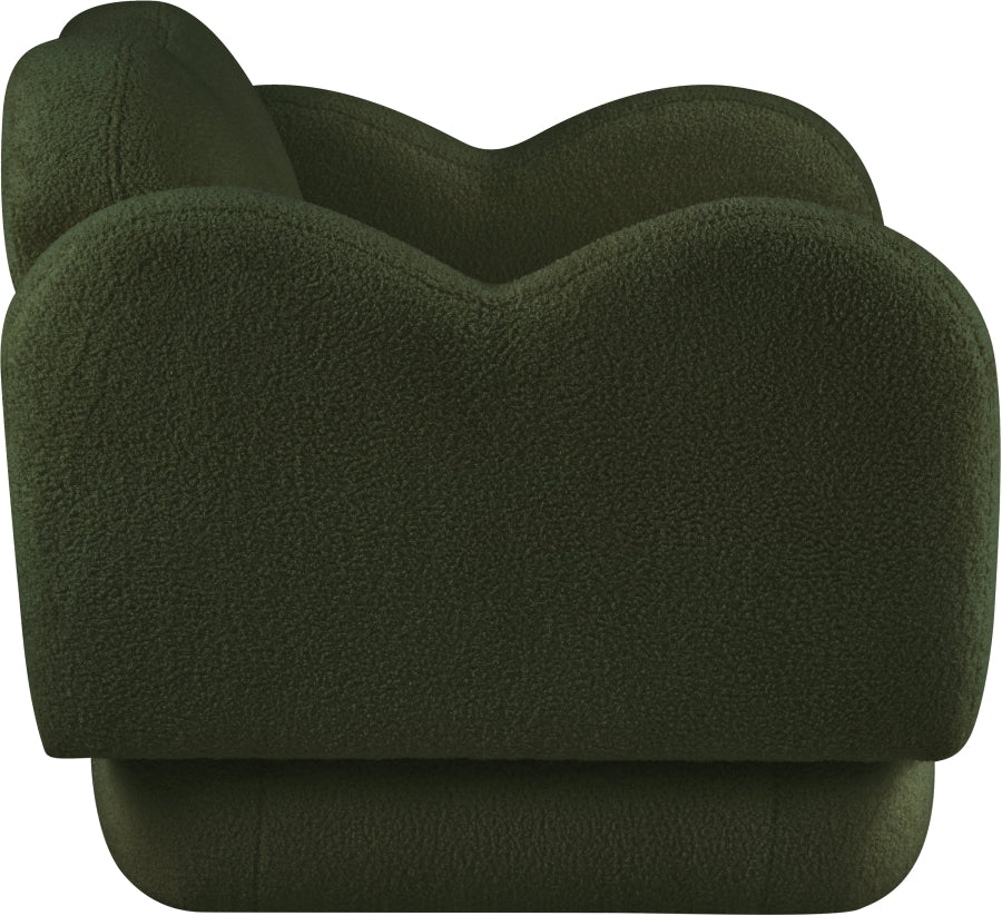 Fauteuil d'appoint rembourré en chenille Vivi