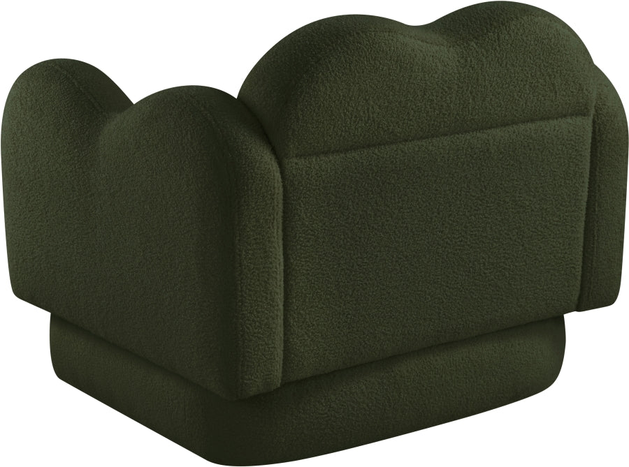 Fauteuil d'appoint rembourré en chenille Vivi