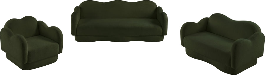 Fauteuil d'appoint rembourré en chenille Vivi