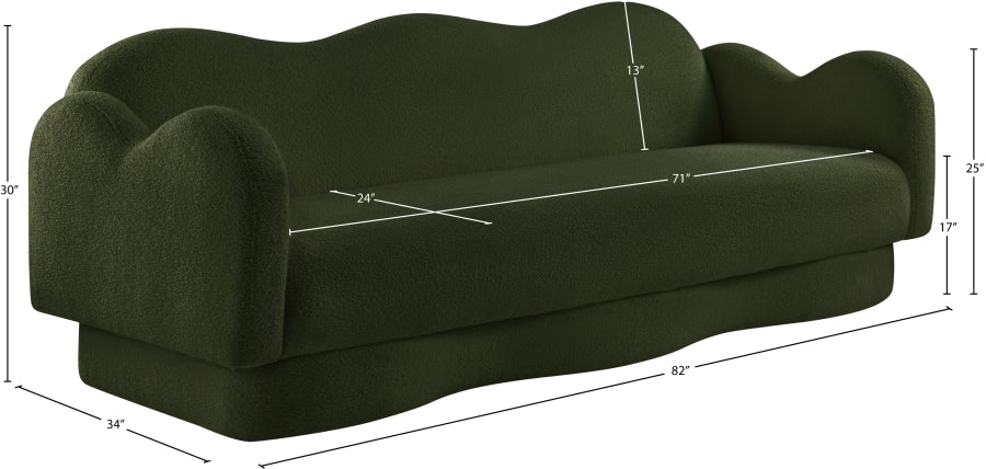 Canapé rembourré en tissu Bloom Teddy