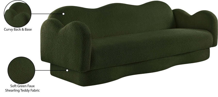 Canapé rembourré en tissu Bloom Teddy