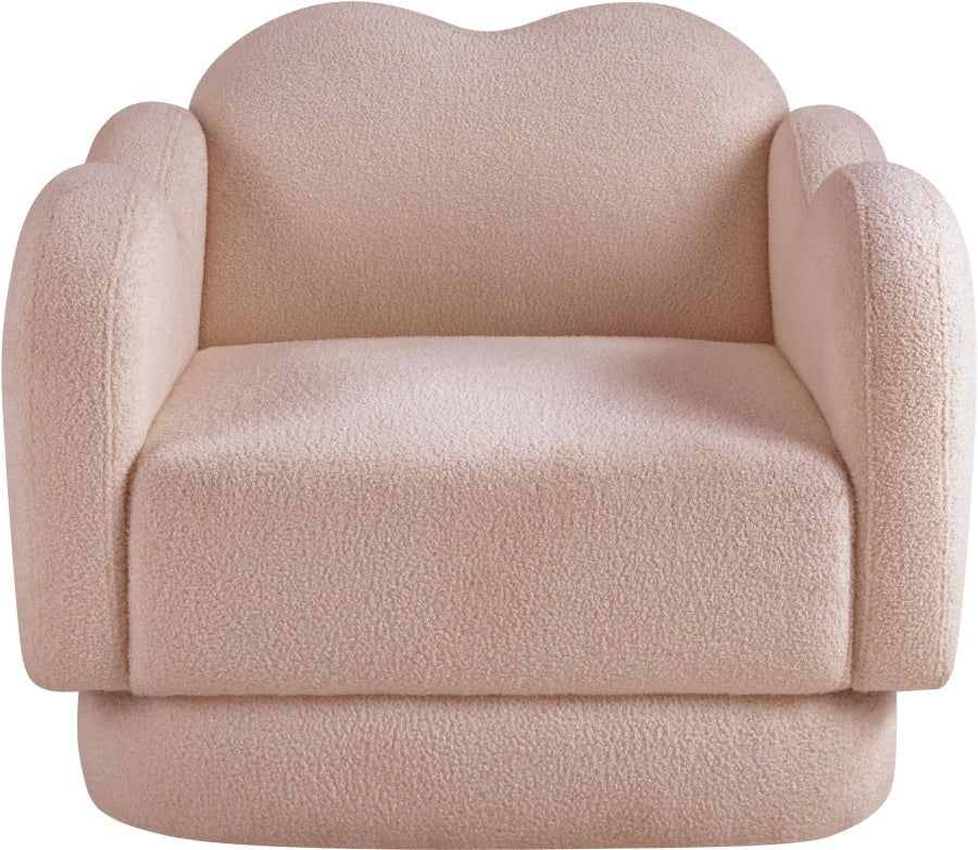 Fauteuil d'appoint rembourré en chenille Vivi