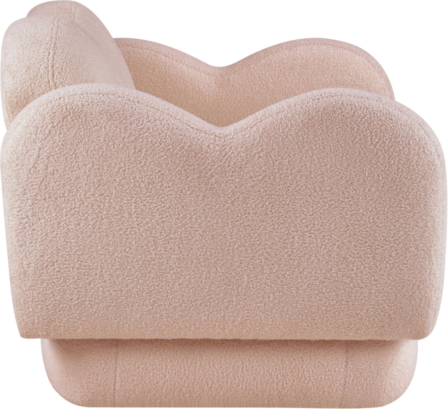 Fauteuil d'appoint rembourré en chenille Vivi