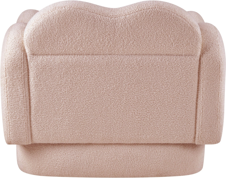 Fauteuil d'appoint rembourré en chenille Vivi