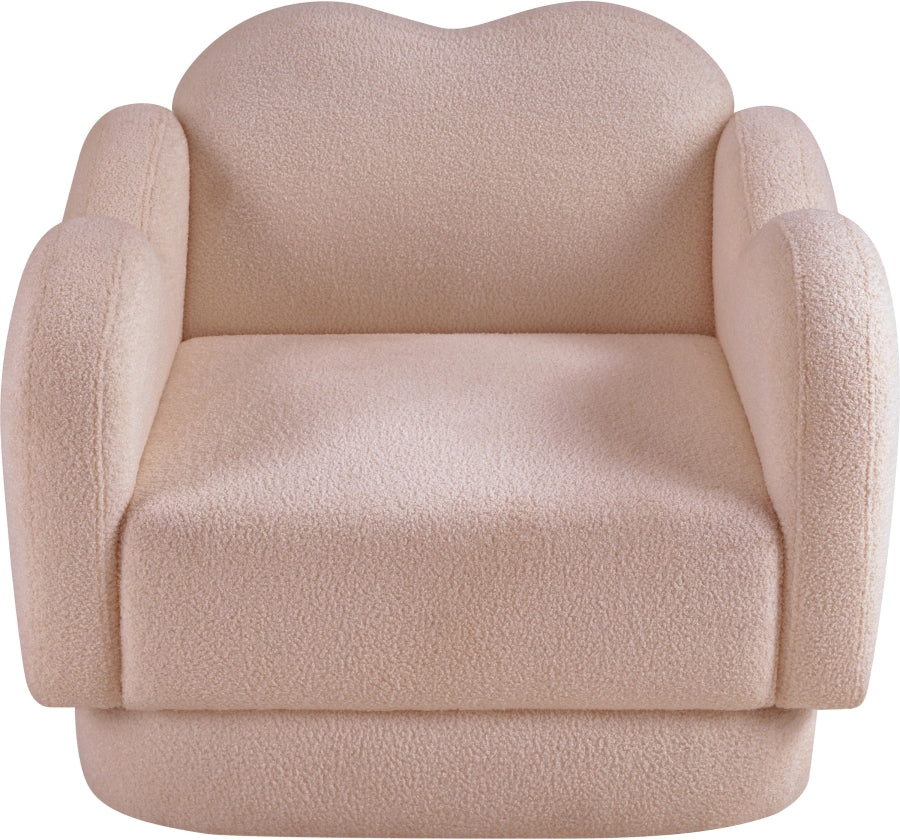 Fauteuil d'appoint rembourré en chenille Vivi