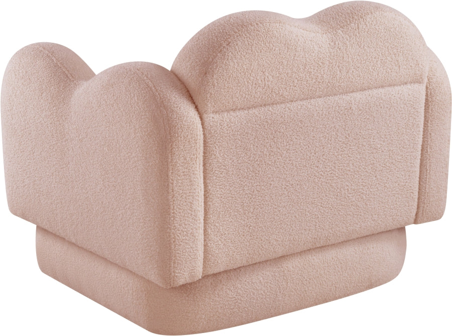Fauteuil d'appoint rembourré en chenille Vivi