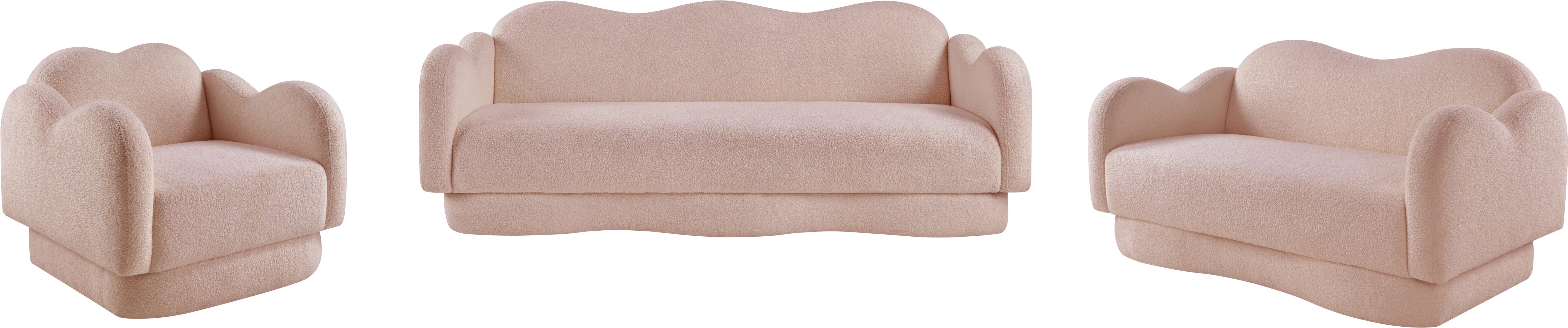 Fauteuil d'appoint rembourré en chenille Vivi