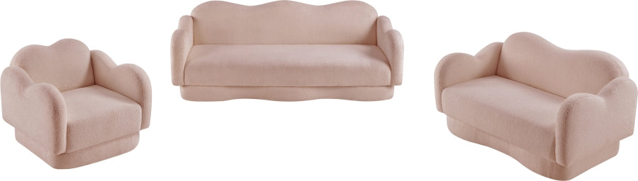 Fauteuil d'appoint rembourré en chenille Vivi