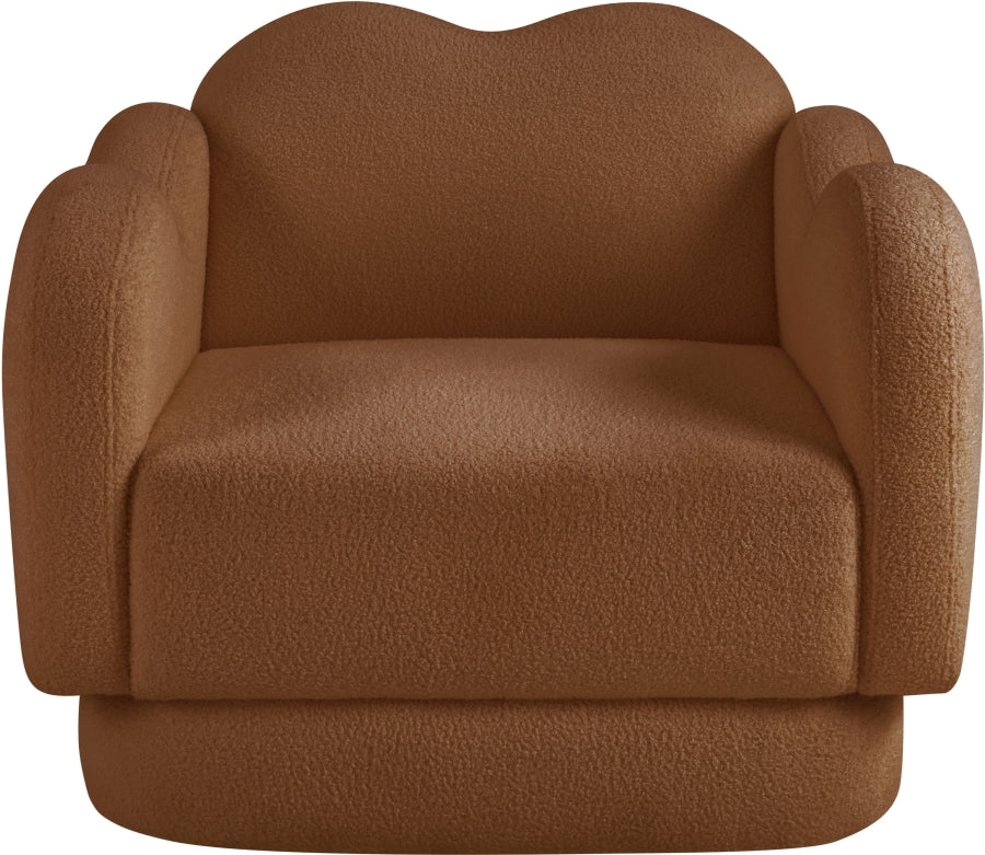 Fauteuil d'appoint rembourré en chenille Vivi
