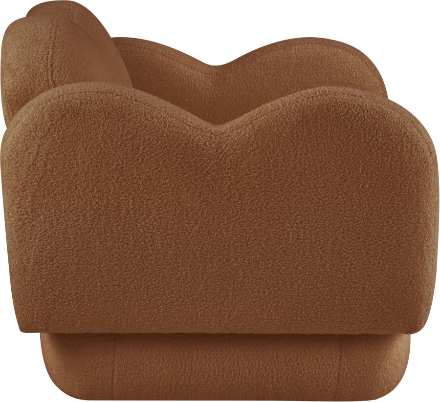 Fauteuil d'appoint rembourré en chenille Vivi