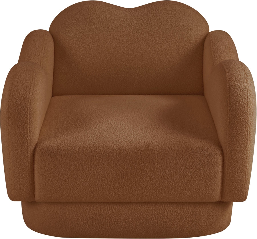 Fauteuil d'appoint rembourré en chenille Vivi