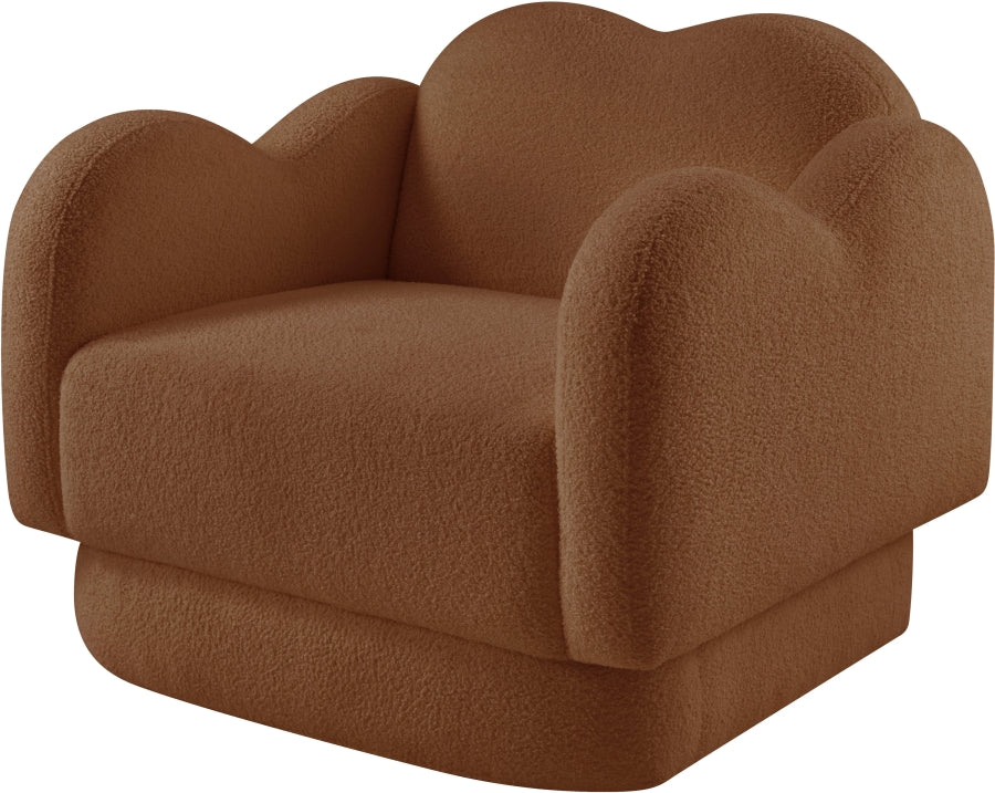 Fauteuil d'appoint rembourré en chenille Vivi