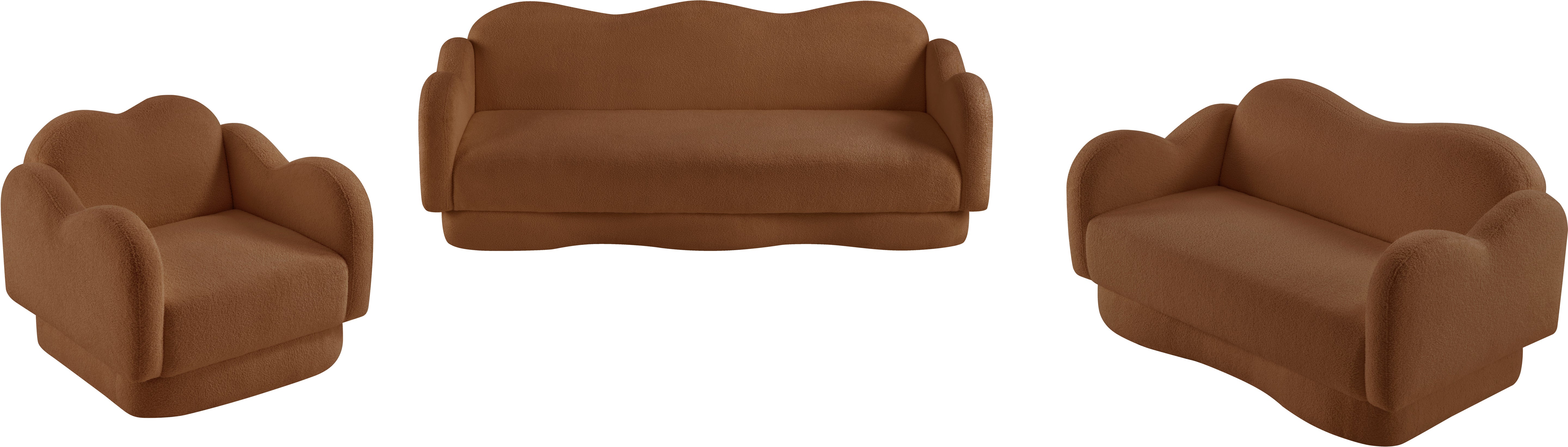 Fauteuil d'appoint rembourré en chenille Vivi