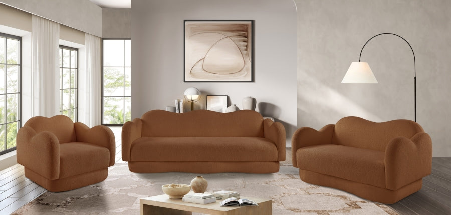 Fauteuil d'appoint rembourré en chenille Vivi
