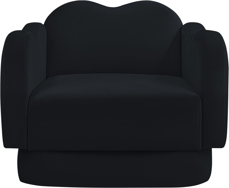 Fauteuil d'appoint rembourré en chenille Vivi