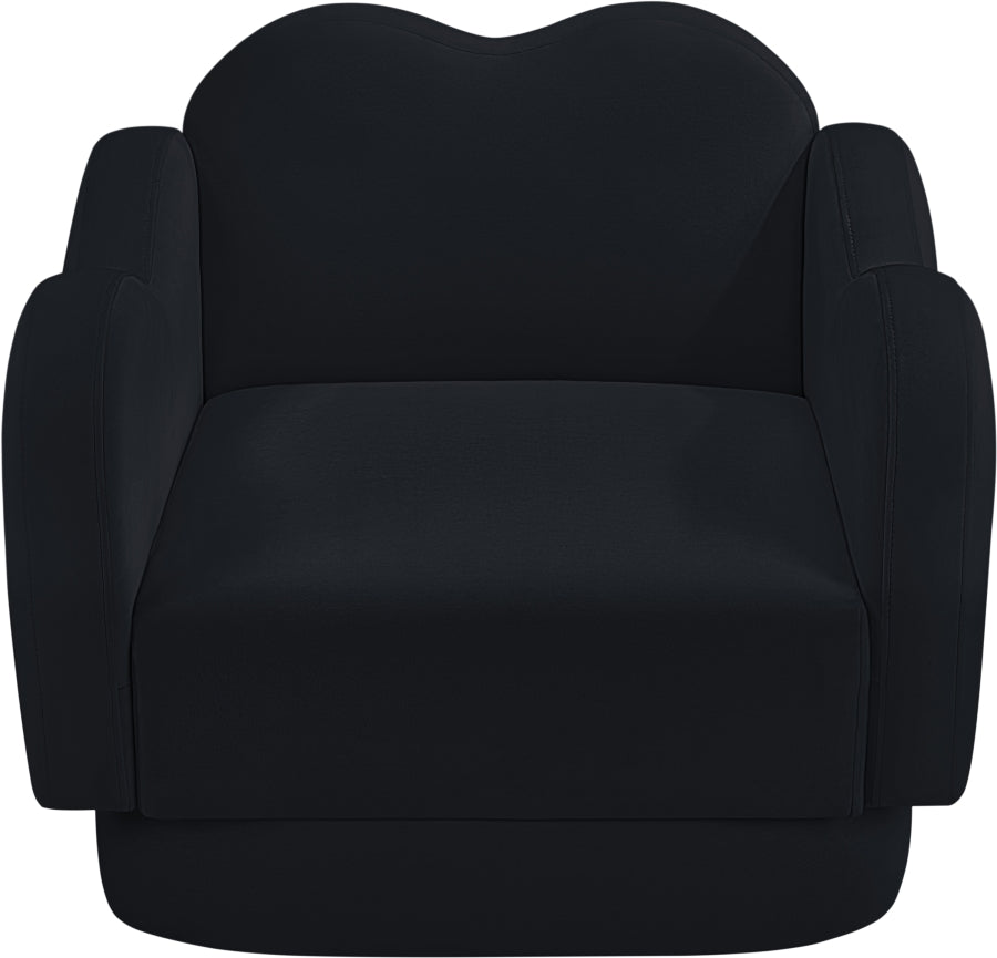Fauteuil d'appoint rembourré en chenille Vivi