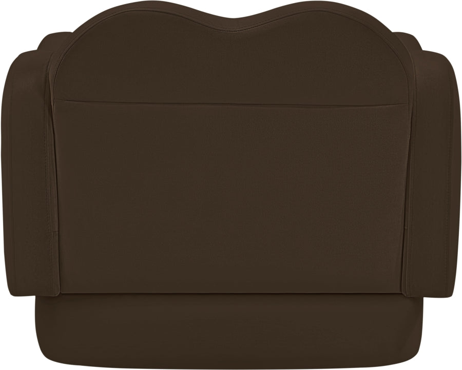 Fauteuil d'appoint rembourré en chenille Vivi