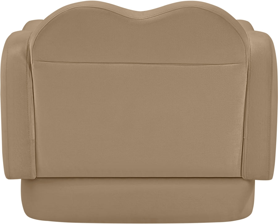 Fauteuil d'appoint rembourré en chenille Vivi