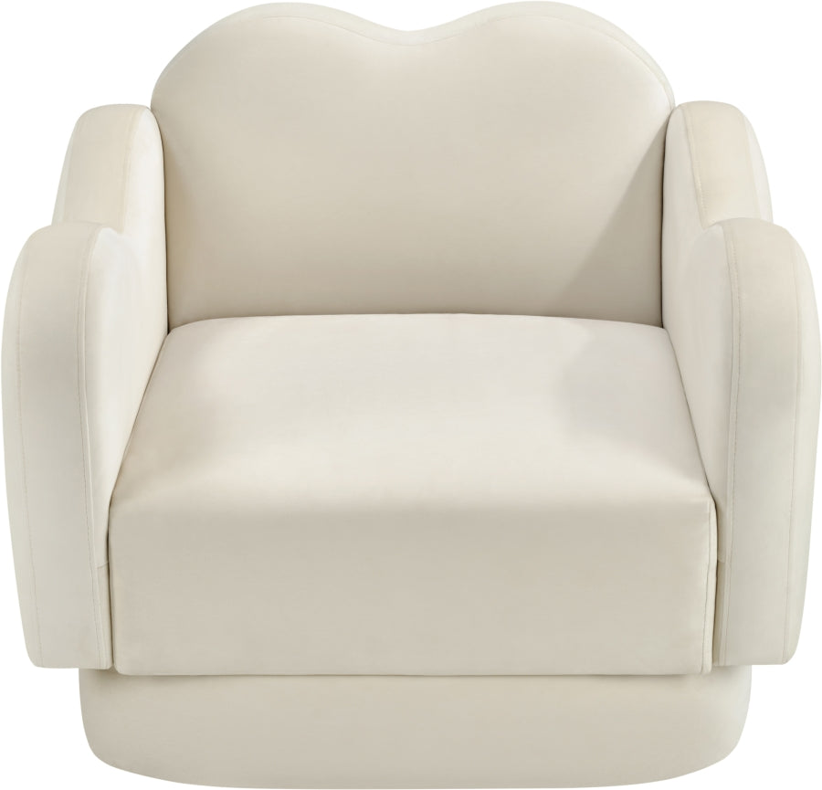 Fauteuil d'appoint rembourré en chenille Vivi