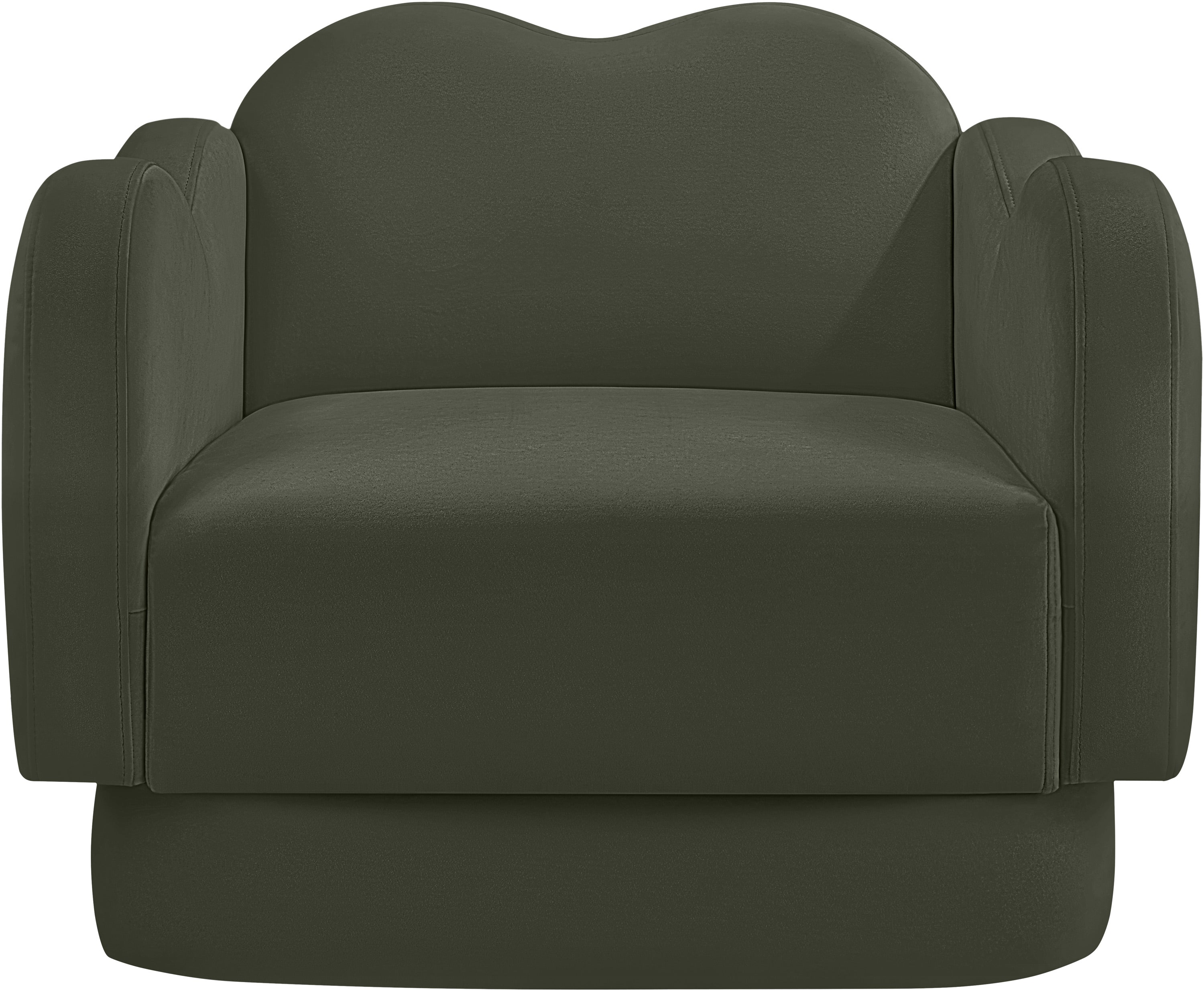 Fauteuil d'appoint rembourré en chenille Vivi
