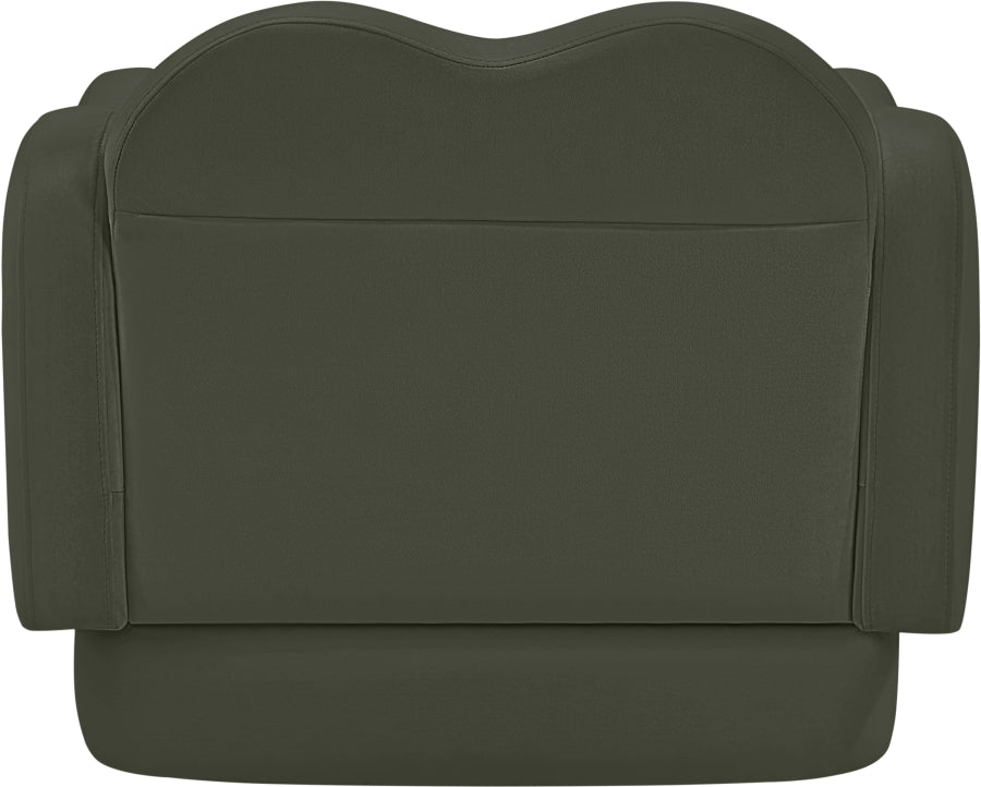 Fauteuil d'appoint rembourré en chenille Vivi