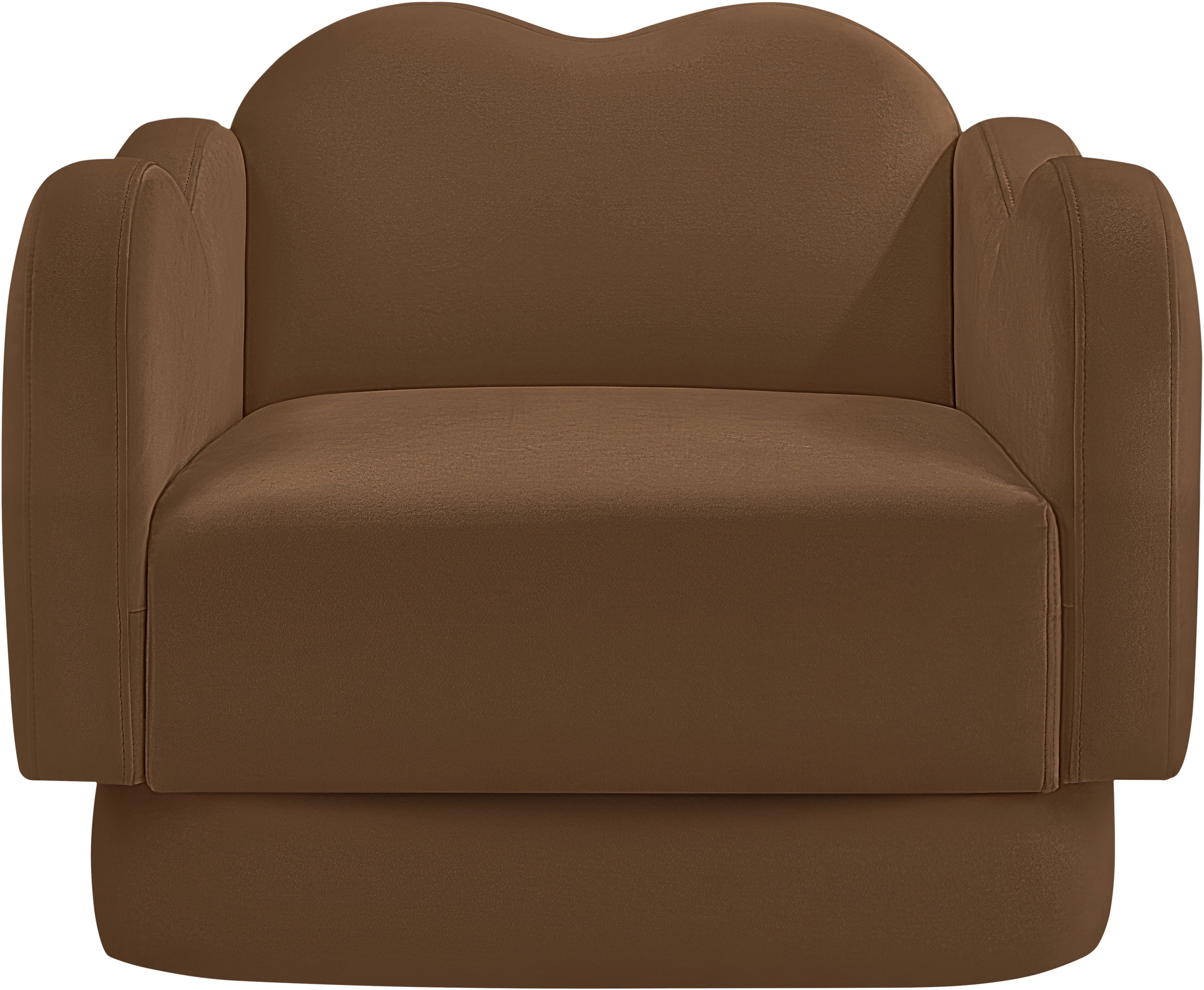 Fauteuil d'appoint rembourré en chenille Vivi