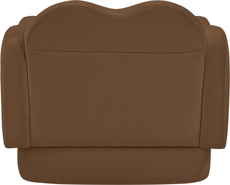 Fauteuil d'appoint rembourré en chenille Vivi